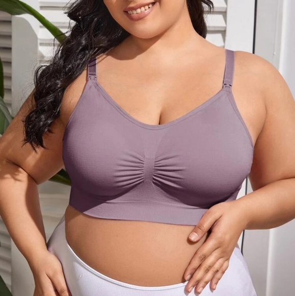 Maternity Nursing Bra seemless clipdown bra Full coverage comfort OSFM - Picture 1 of 16